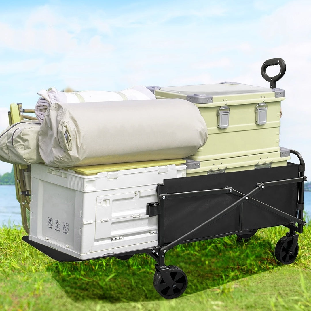 Rear Open Camping Outdoor Folding Cart