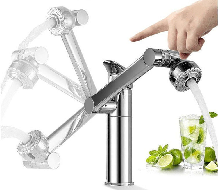 Creative High Black Gold Metal Faucet
