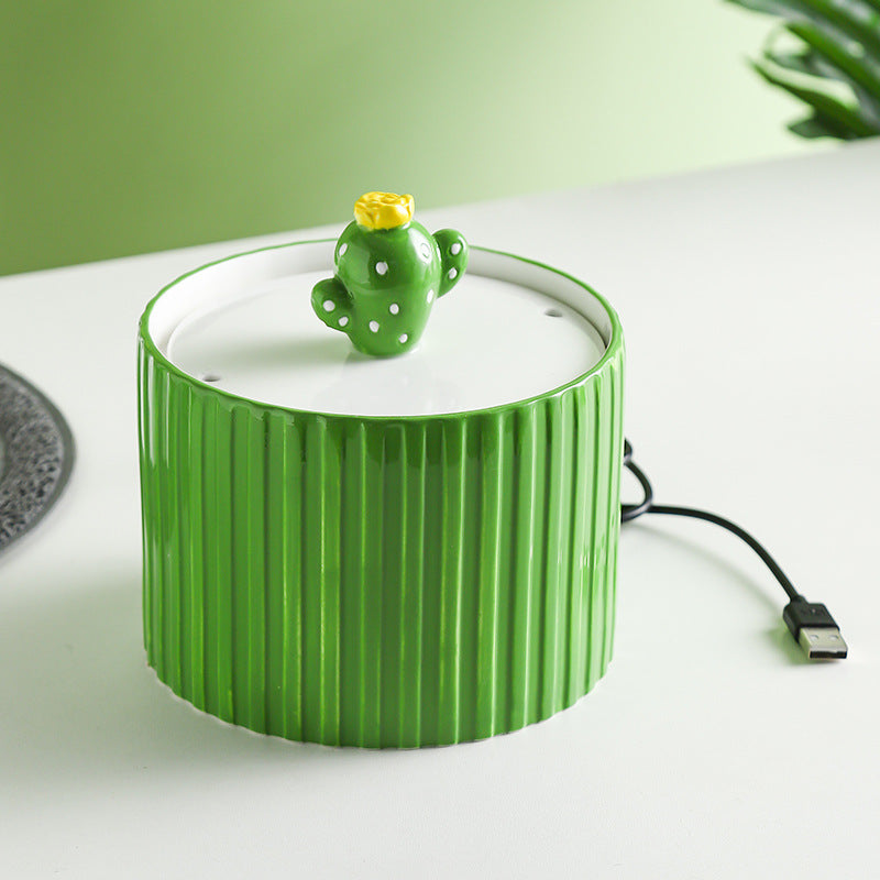 Cat Ceramic Automatic Circulating Water Dispenser
