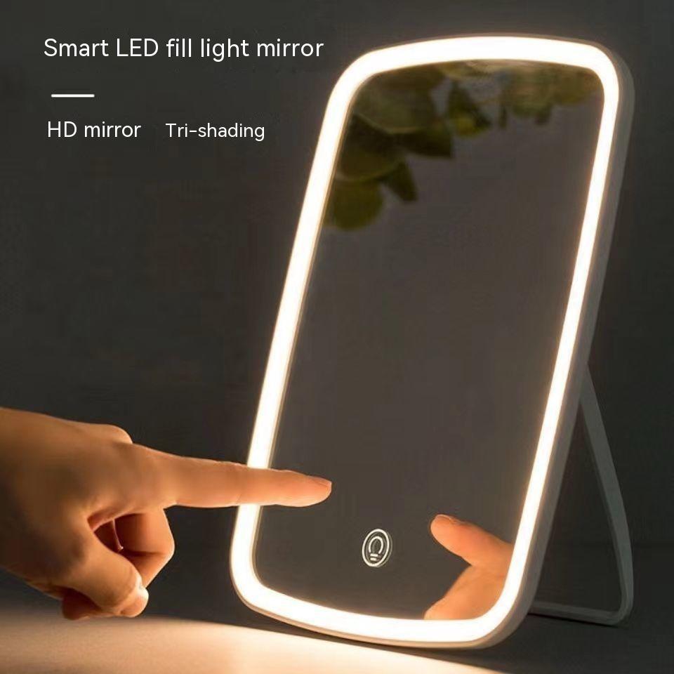 Women's Portable Foldable Illuminated Makeup Mirror