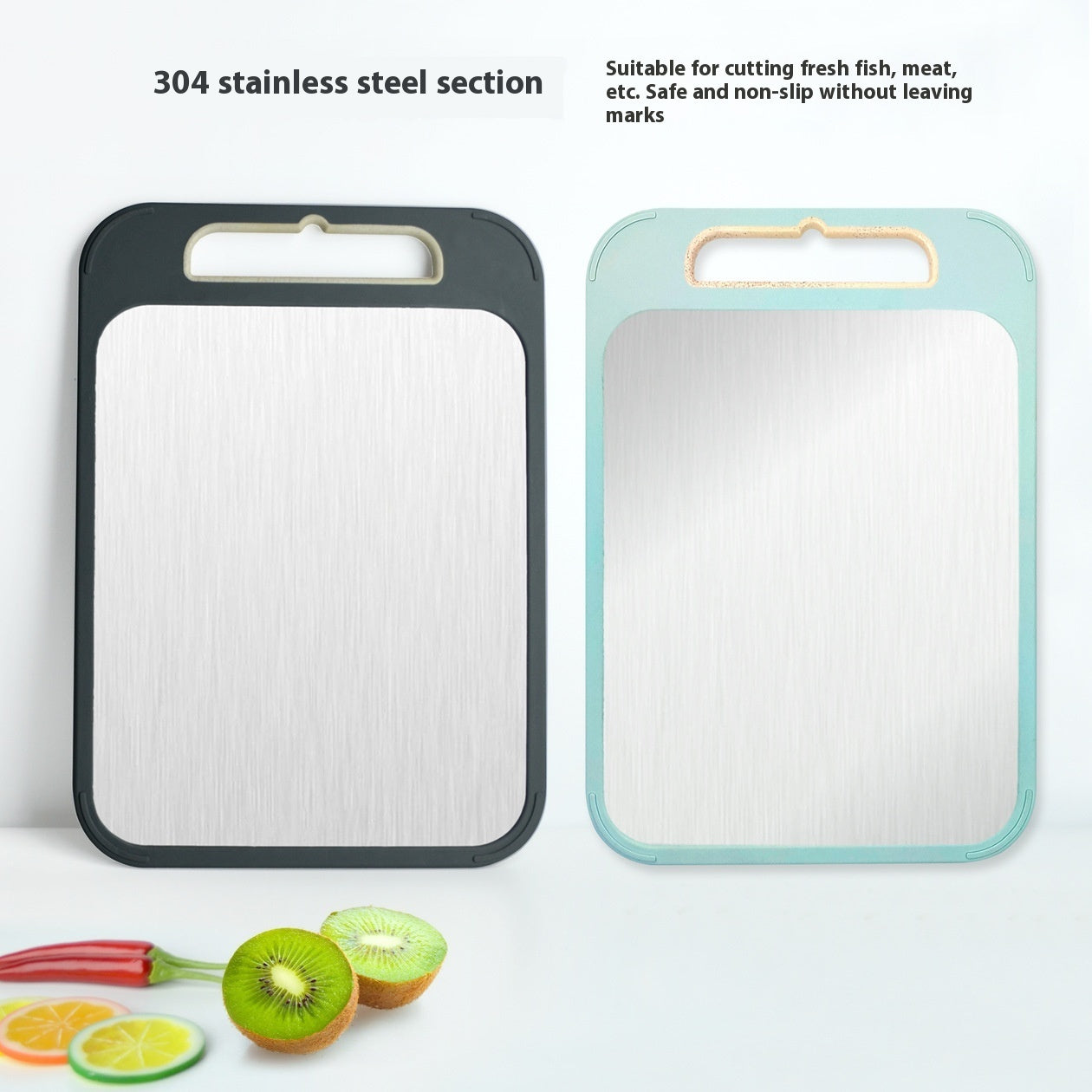 304 Stainless Steel Cutting Board Double-sided Available
