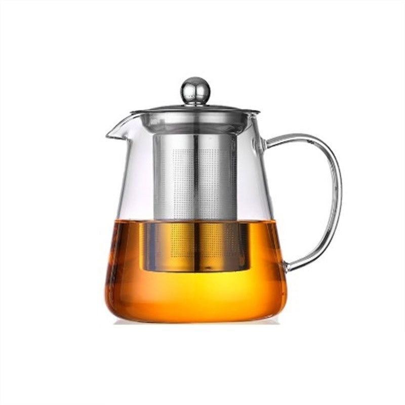 Full Set Of Glass Teapot With Strainer High-temperature Glass Teapot