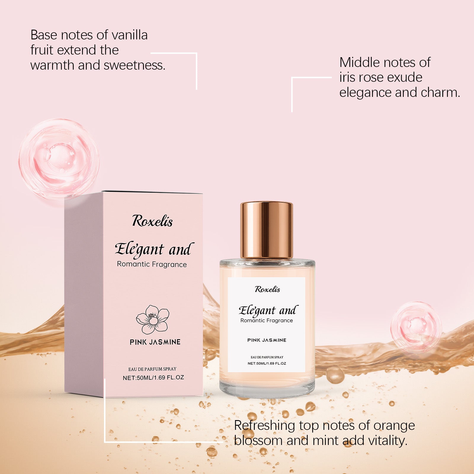 Ya Rou Romantic Jasmine Fragrance Gentle And Natural Eau De Toilette