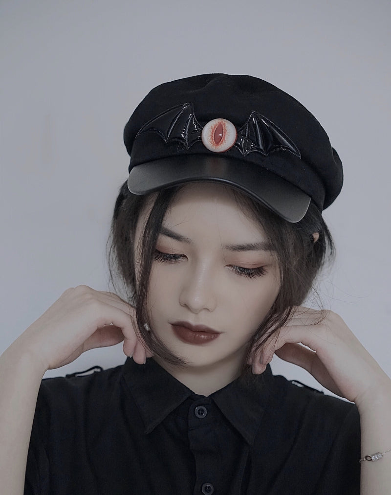 Original Dark Bat Eyeball Beret