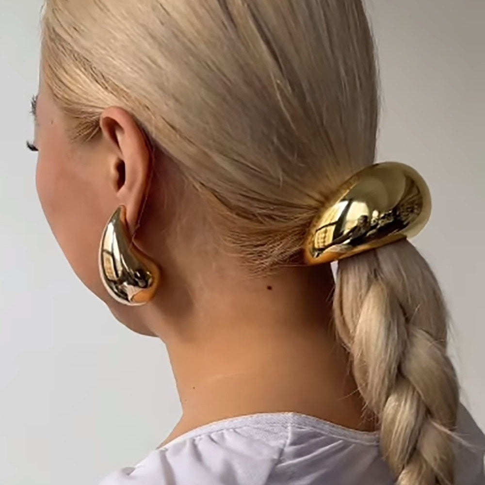 Women's Alloy Ponytail Hair Ring Round Head Rope