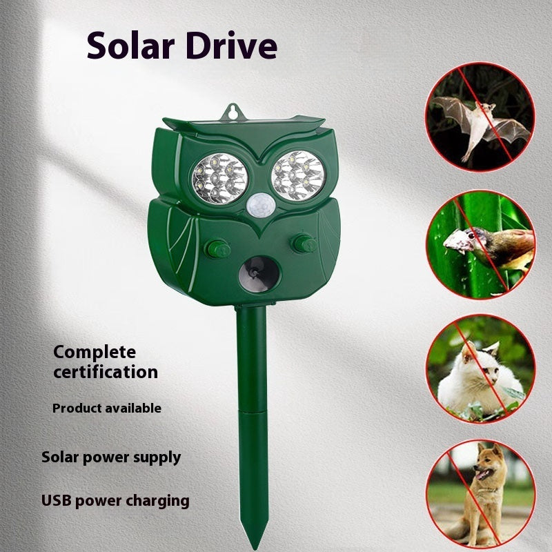 Solar Driving Device Infrared Ultrasonic Mouse Repellent Bird
