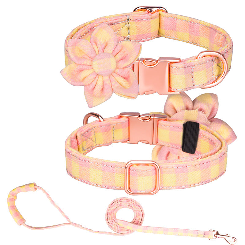 Custom Pet Collar And Leash Set