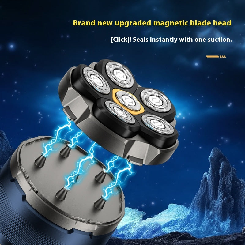 Men's Hair Clipper 6D Magnetic Suction Cutter Head