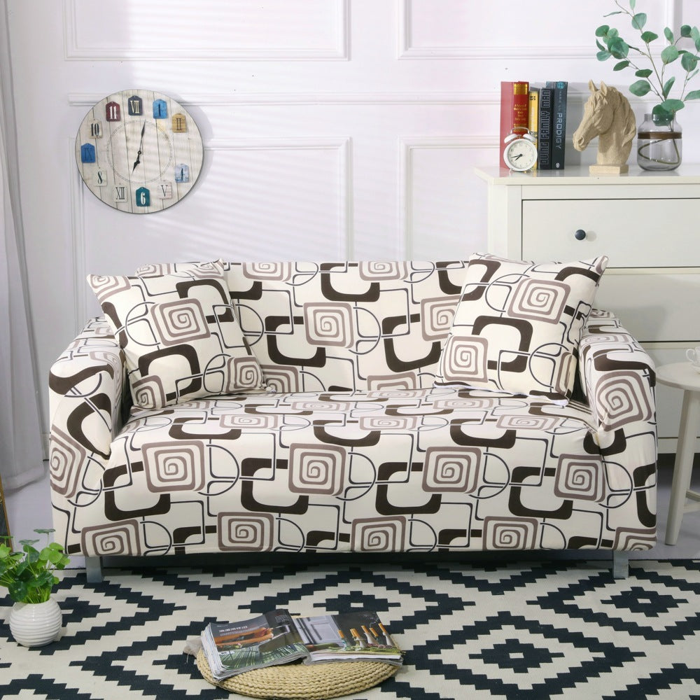 Stretch Sofa Cover All-inclusive Non-slip Three-seat Sofa Cushion Cover Cloth Sofa Towel Full Covered Household Dust Cover