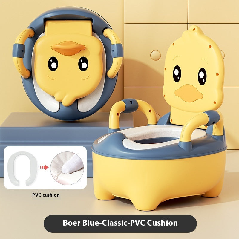 Upgraded Plus-sized Soft Cushion Infant Children Duck Toilet Home
