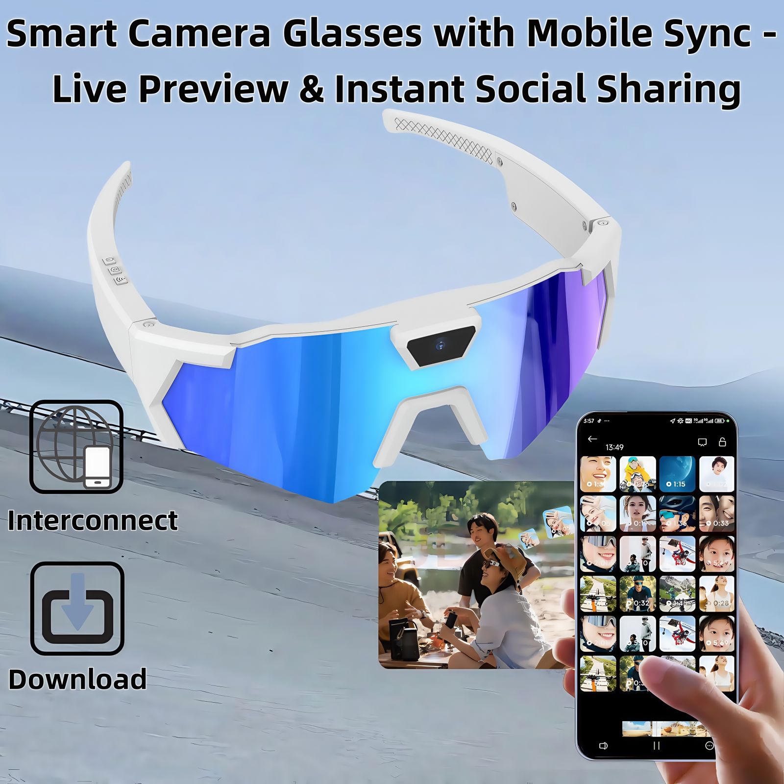 Smart Glasses For Outdoor Cycling Sports