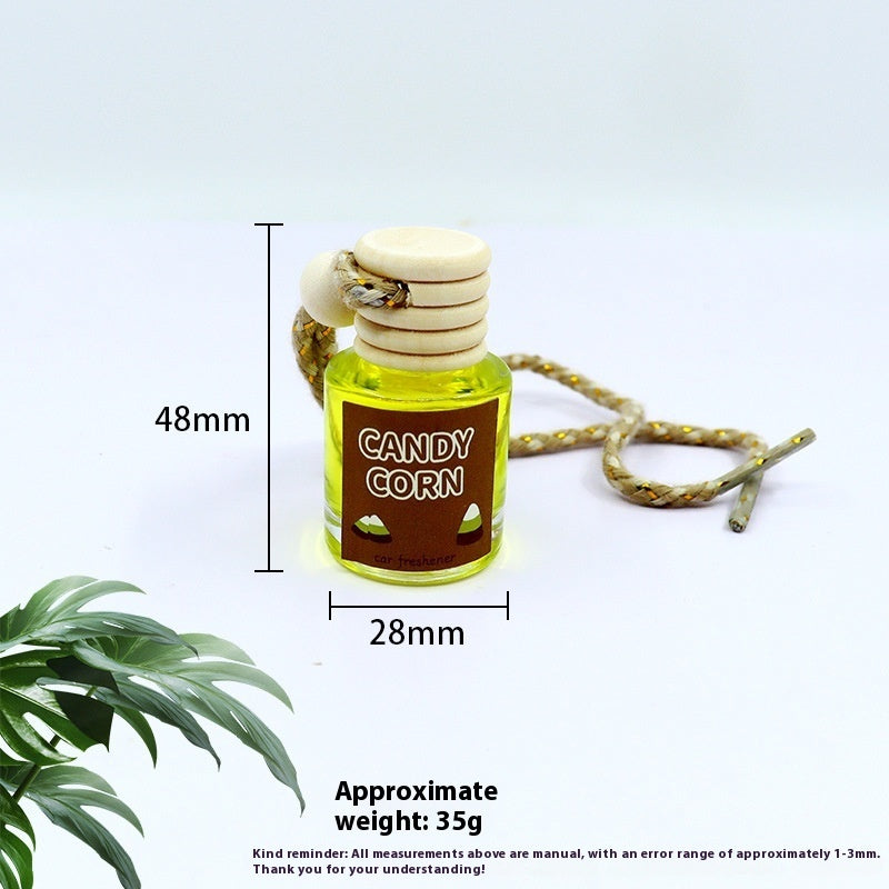 Auto Perfume Glass Bottle Car Aromatherapy Pendant Wood Aromatherapy