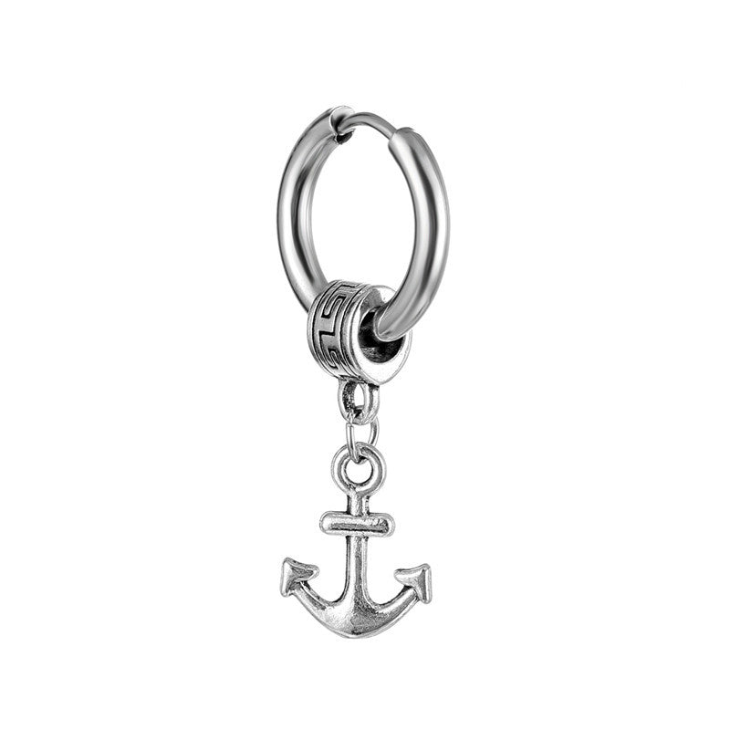 Hollow Cross Earrings Titanium Steel Korean Style Korean Fashion Earrings Earrings