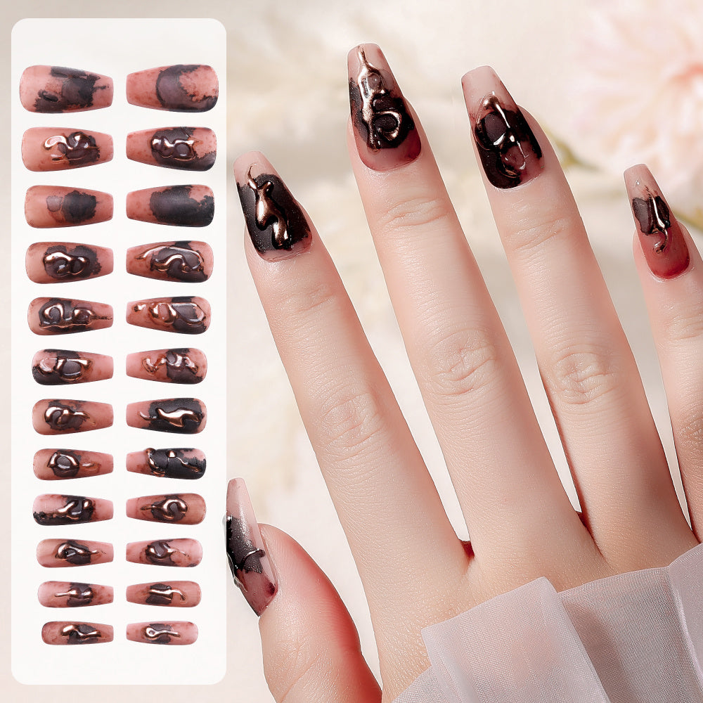 Faux Ongles Adhésifs Décoratifs pour les Mains