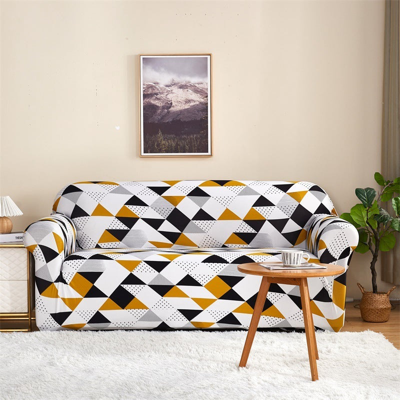 Elastic All-inclusive Milk Silk Printed Sofa Cover Universal