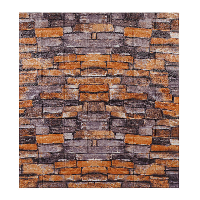 10pcs 3D Brick Wall Sticker DIY Wallpaper For Living Room