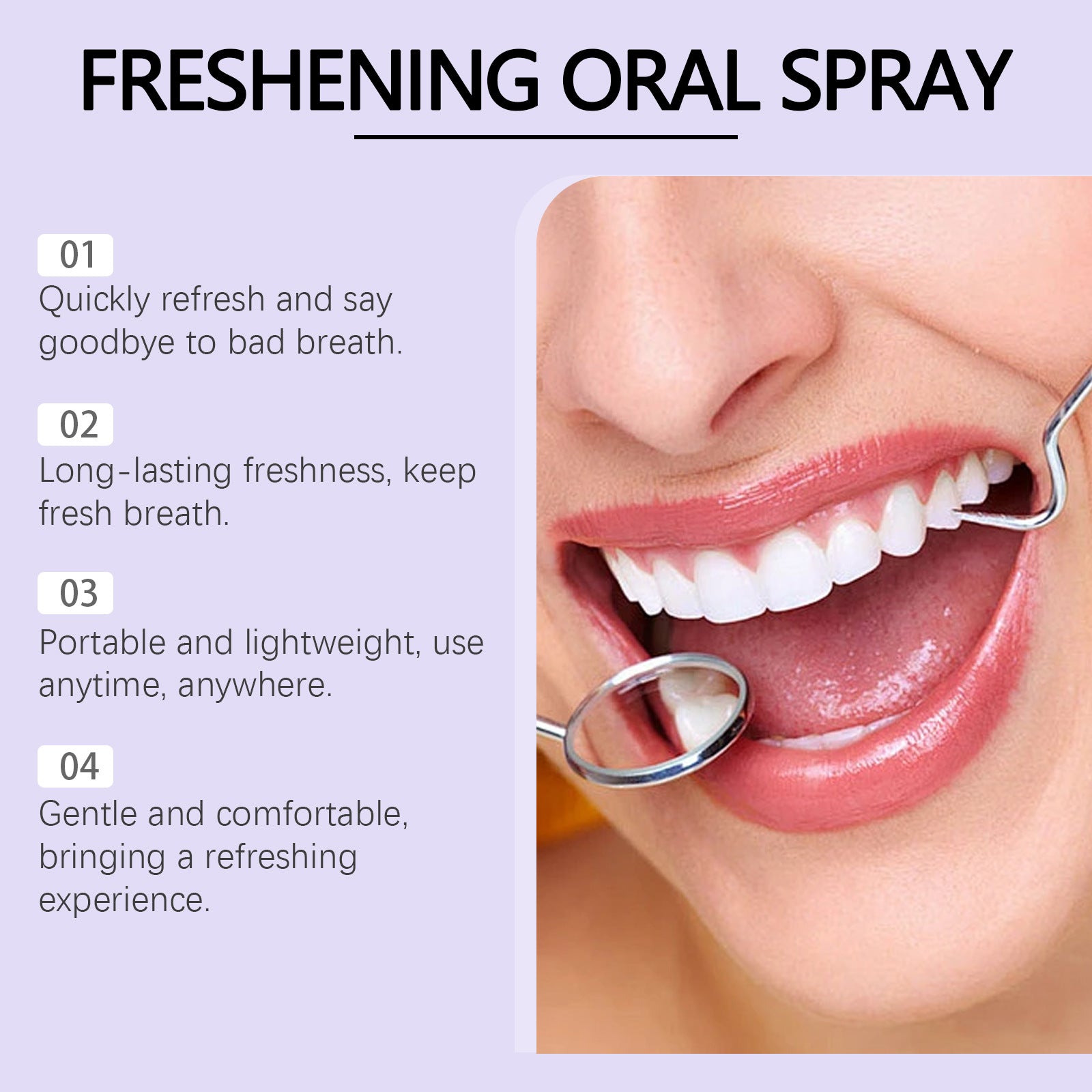 Oral Spray  Refreshing Long-lasting Portable