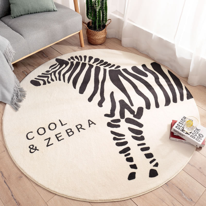 Home Living Room Bedroom Bedside Round Floor Mat