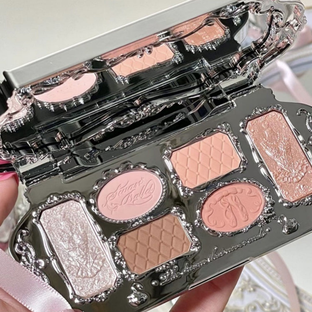 Flower Know Eye Shadow Pure Desire Style Plain Face Highlight Contour Compact