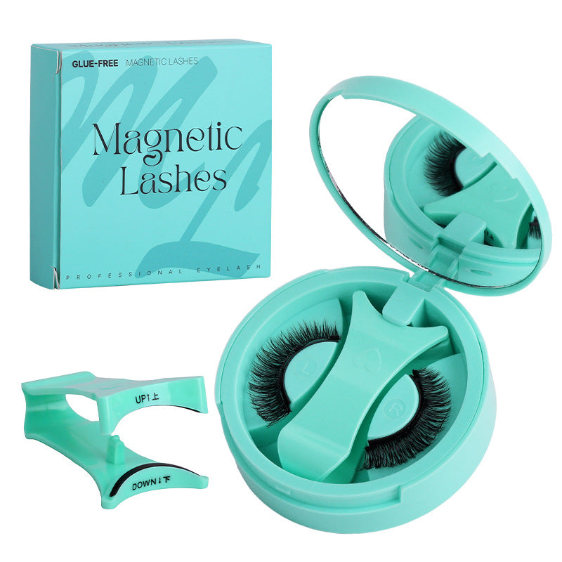 European And American Thick Hard Stem Magnetic False Eyelashes Suit