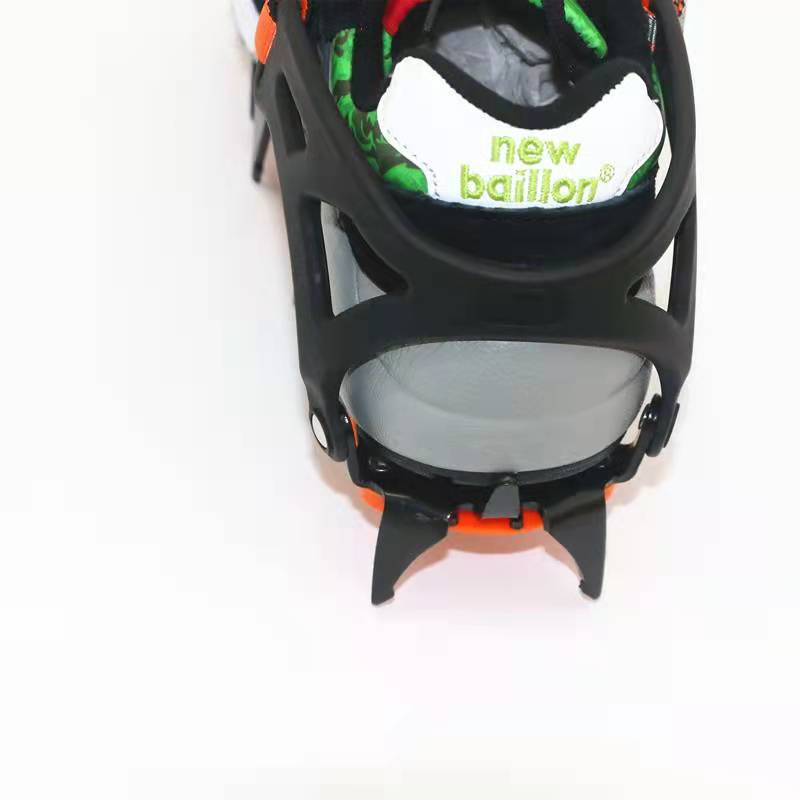 Outdoor Rock Climbing Mountaineering Non-slip Shoe Cover Binding Strap 12 Teeth Professional Crampons