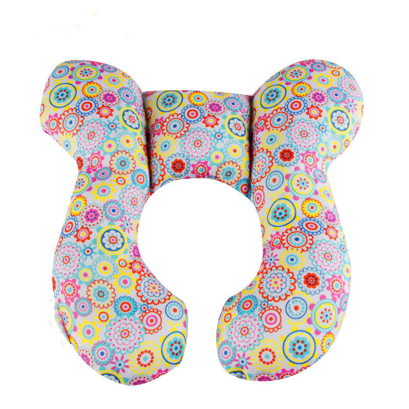 Oreiller pour bébé, lit de bébé, siège de sécurité en U, protège-nuque, oreiller de poussette fixe stéréotypé