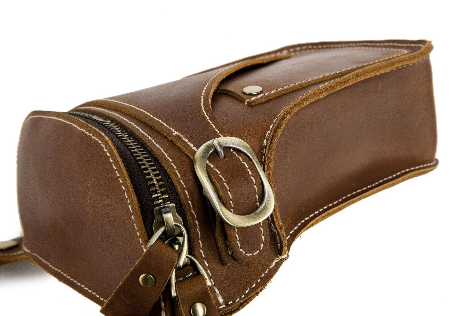 Sports Outdoor Leisure Leather Waist Bag