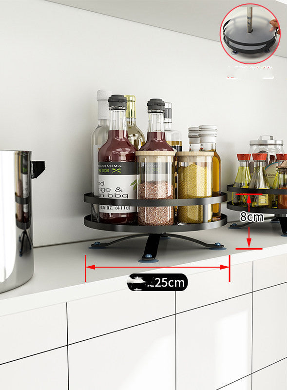 Kitchen Rotating Seasoning Without Perforation Seasoning Rack