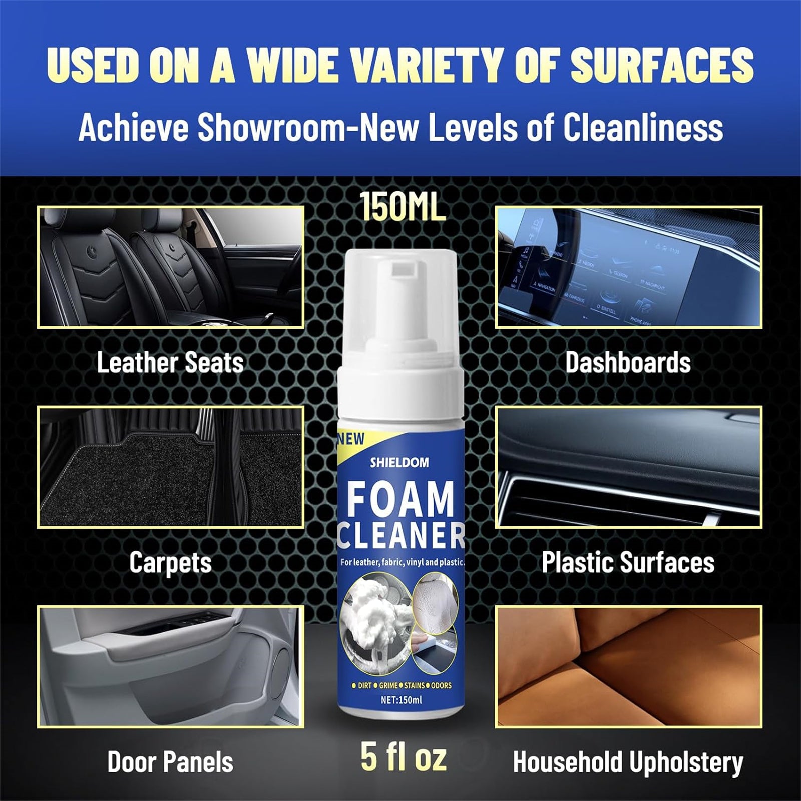 Multi-functional Car Interior Foam Cleaner
