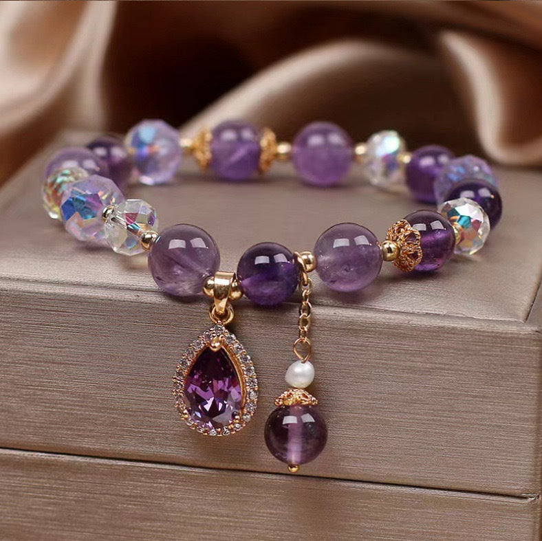 Natural Expensive Amethyst Bracelet For Women