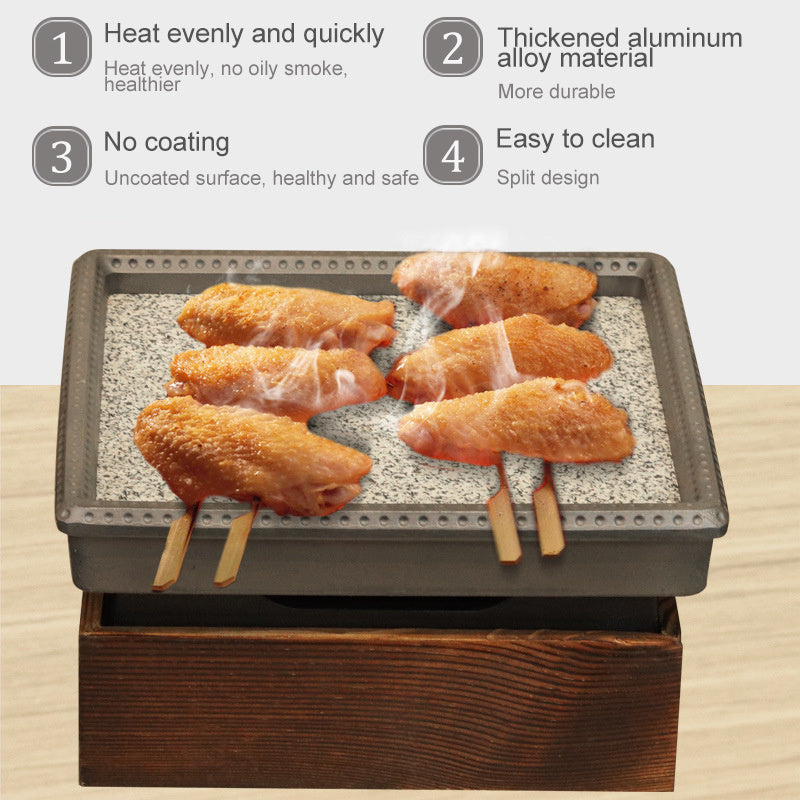 Anti-cracking Home Natural Stone Baking Pan