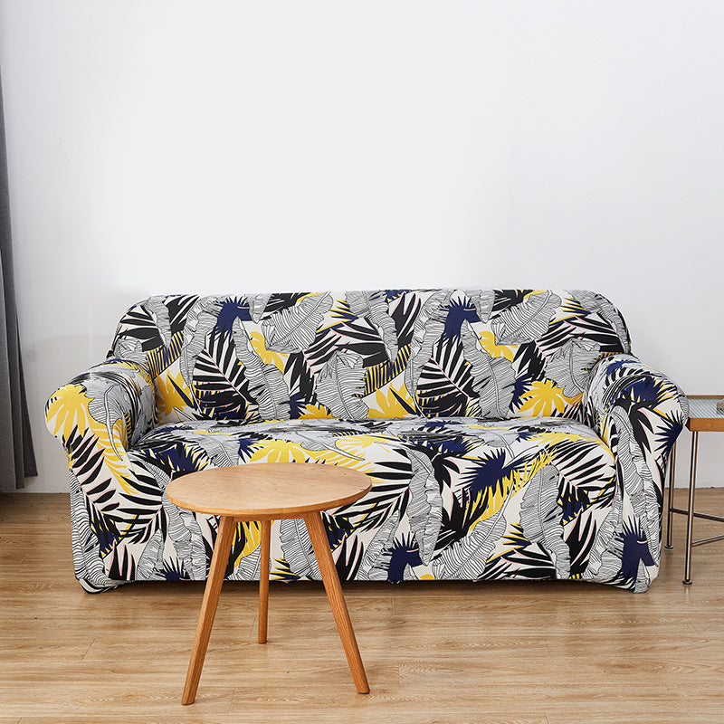 Elastic All-inclusive Milk Silk Printed Sofa Cover Universal