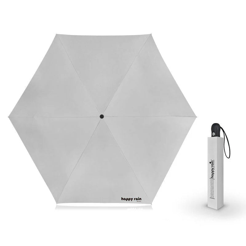 Mini Slim Automatic UV Umbrella  With 6 Ribs