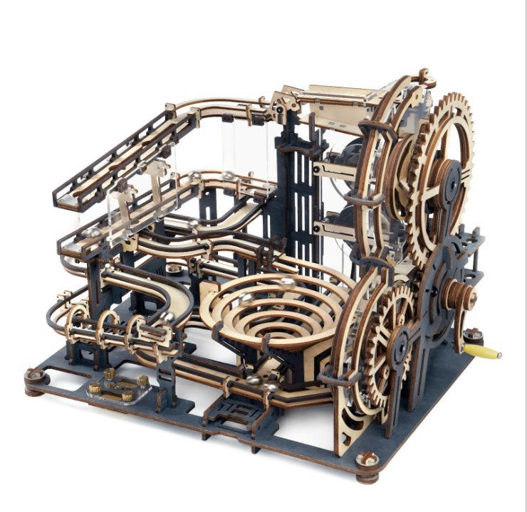 Assembled Model Wooden Mechanical Transmission Diy Manual Assembly