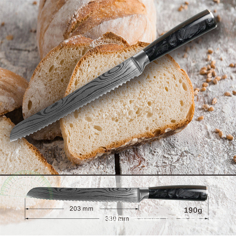 Stainless Steel Fish-killing Knife With Black Resin Handle