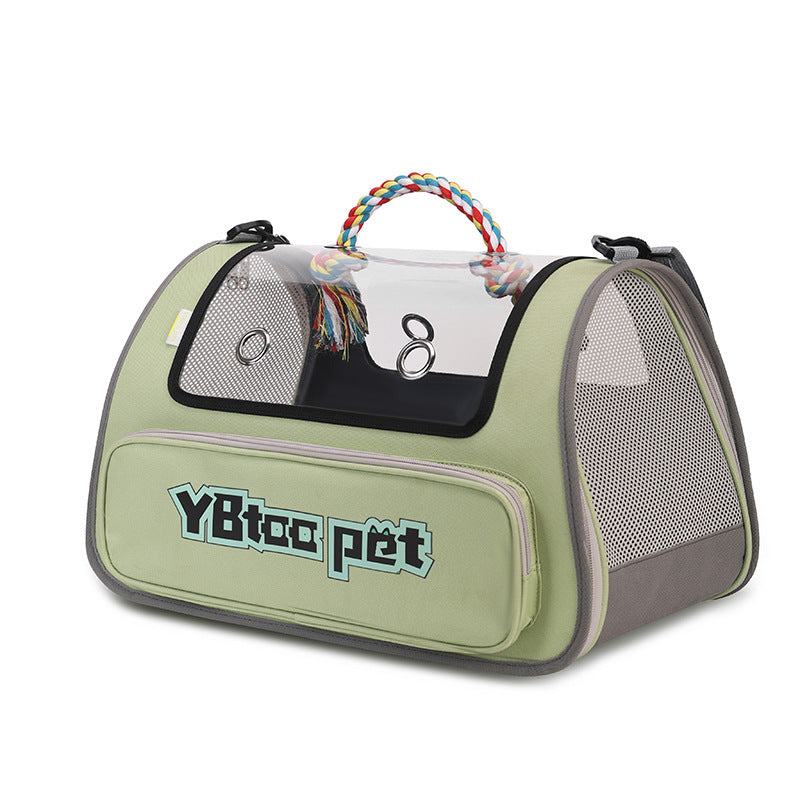 Pet Bag Portable Transparent Visual Large Capacity Pet Supplies Foldable