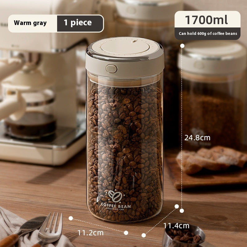Coffee Bean Storage Jar Vacuum Sealed Tank