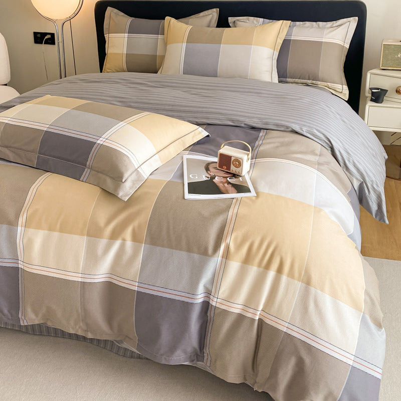Cotton Four-piece Cotton Quilt Cover Bed Sheet Bedding
