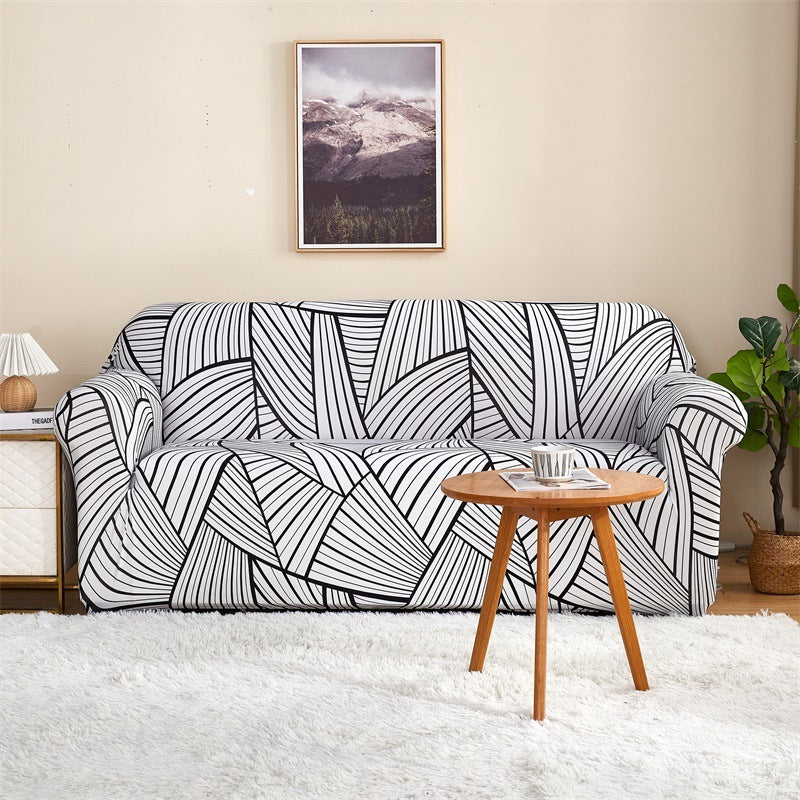 Elastic All-inclusive Milk Silk Printed Sofa Cover Universal