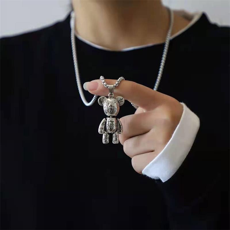 Letter Bear Bracelet Women Retro Fashion