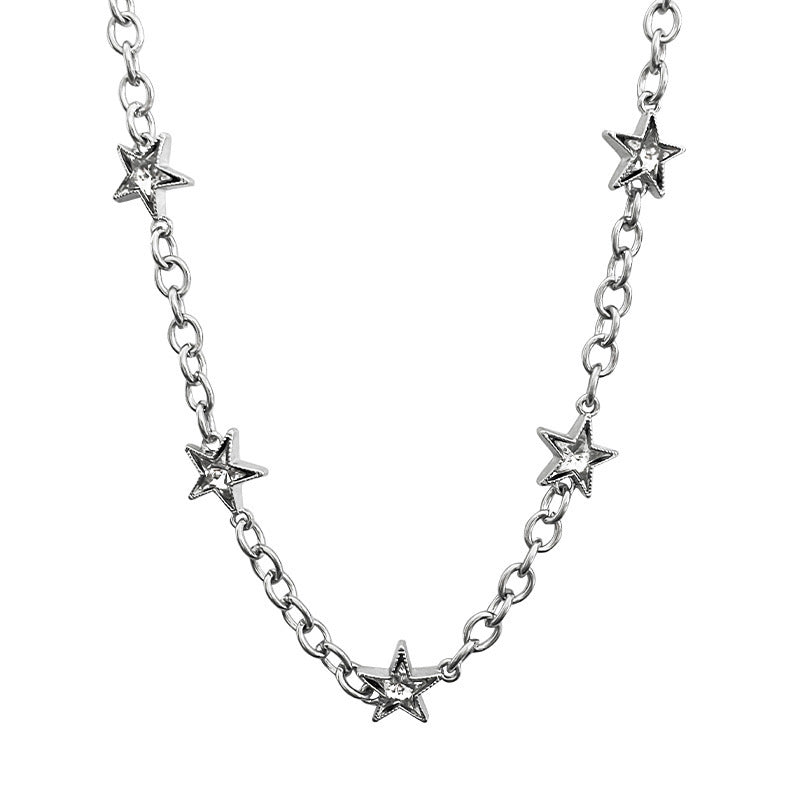 Special-interest Design Unisex Style Five-pointed Star Necklace