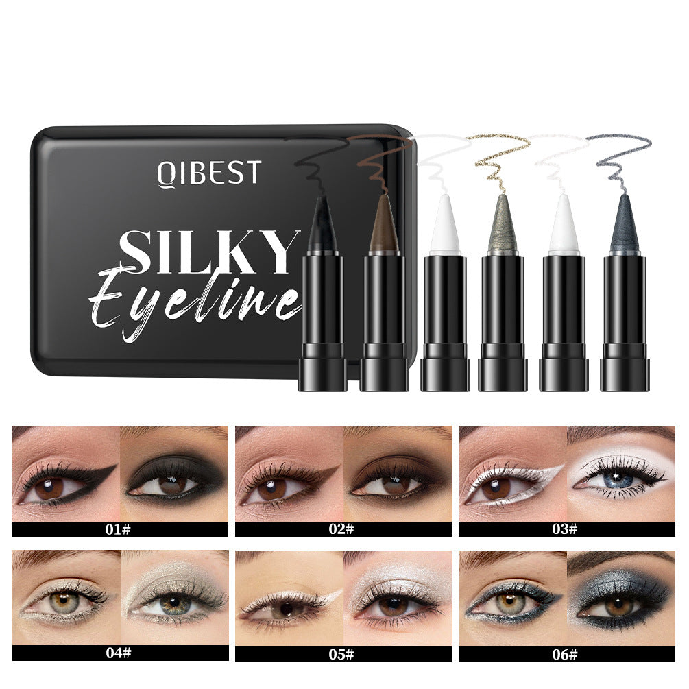 Eye Makeup Waterproof And Durable Creamy Matte Shimmer Quick-drying Eyeliner