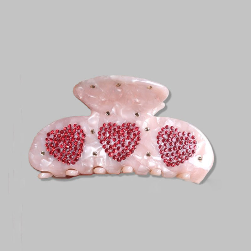 Niche Temperament Heart-shaped Medium Shark Clip