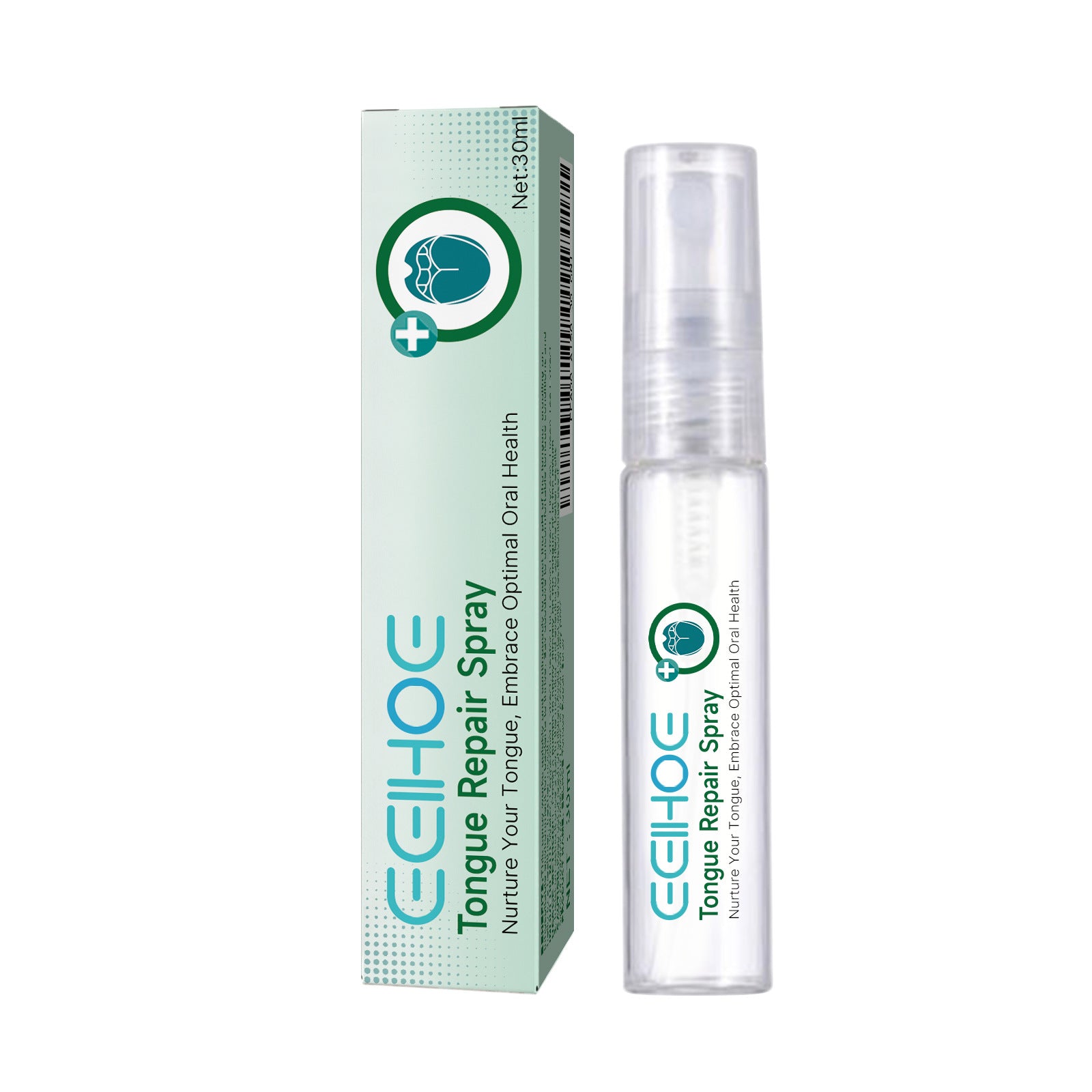 Curing Tongue Coating Whitening Relieving Tongue Cracking Swelling Oral Care Spray