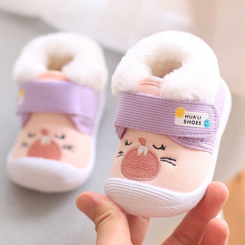 White Baby Squeaky Shoes-year-old Spring And Autumn Soft Bottom Toddler Cloth Shoes