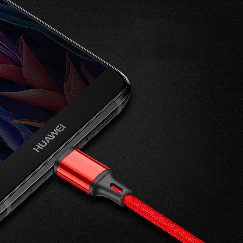 Mobile Phone Data Cable Fast Charging Nylon Braided Wire