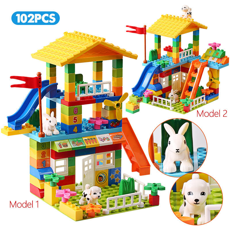 Compatible With Plastic Assembled Children's Educational Toy Blocks