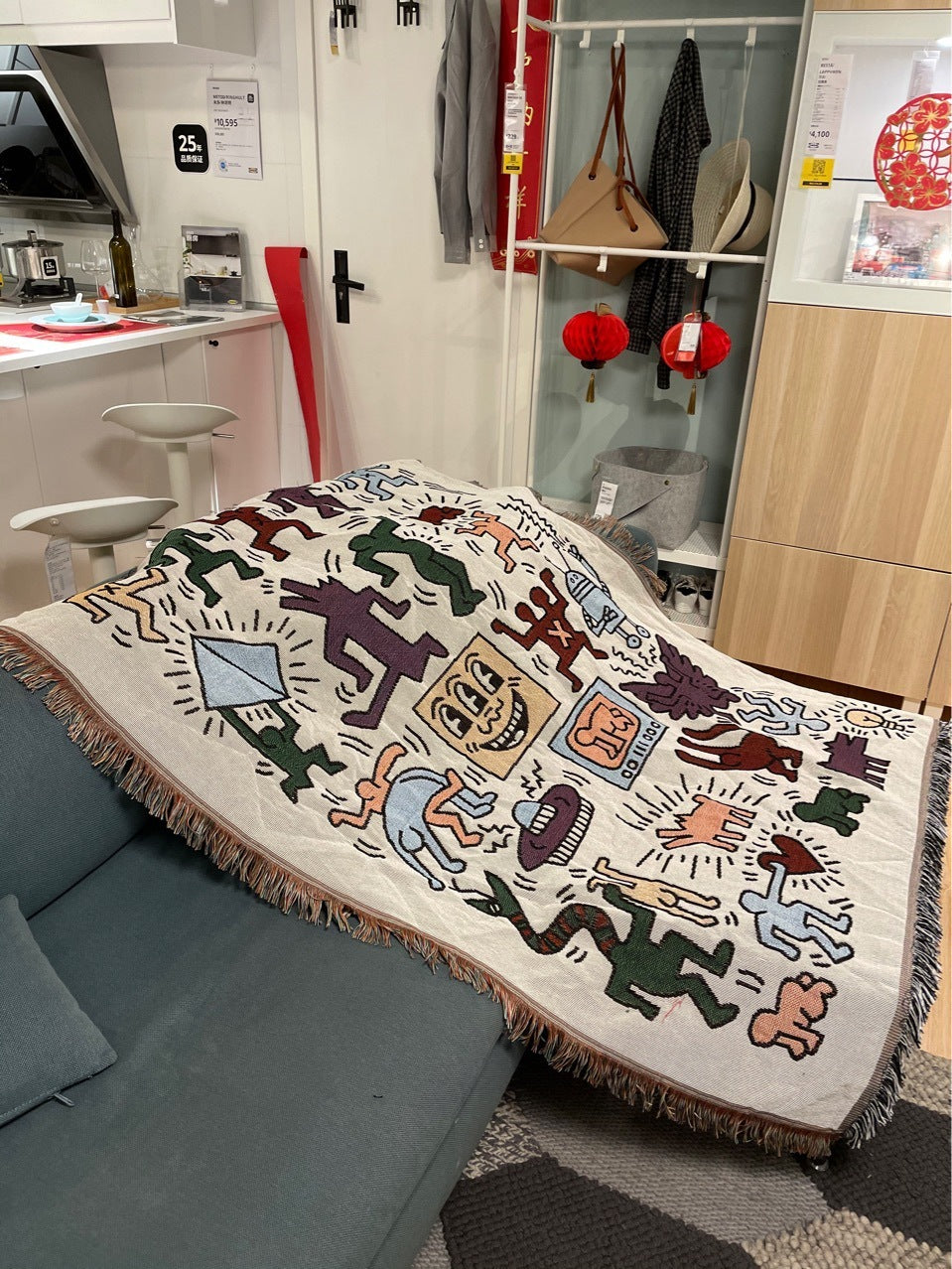 Sofa Blanket Decorative Blanket Outdoor Camping