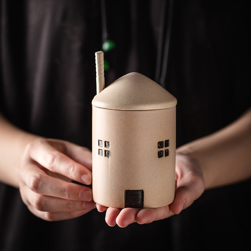 Silent Style Hand-made Ceramic Kitchen Seasoning Jar