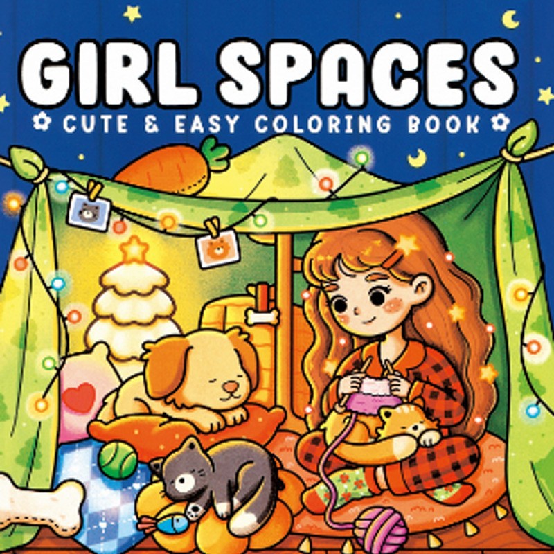 Coloring Book For Adults And Teens Cute Animal Characters Book Easy-to-start Coloring Book